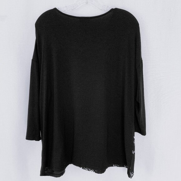 J JILL WEAREVER COLLECTION Floral Solid Top - Picture 2 of 5